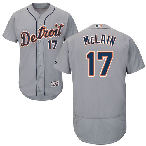 Tigers #17 Denny McLain Grey Flexbase Authentic Collection Stitched MLB Jersey